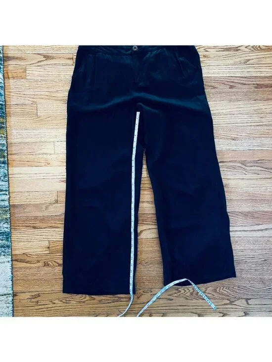 Sundance Lillie Wide-Leg Tencel Pants 10 Relaxed Minimalist Lagenlook - Picture 11 of 16